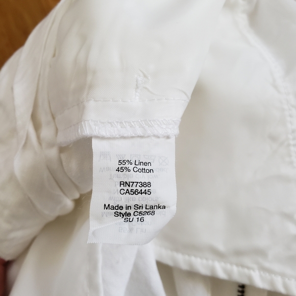 J. Crew White Linen-Blend Pants - Picture 4 of 5